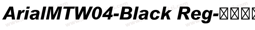 ArialMTW04-Black Reg字体转换